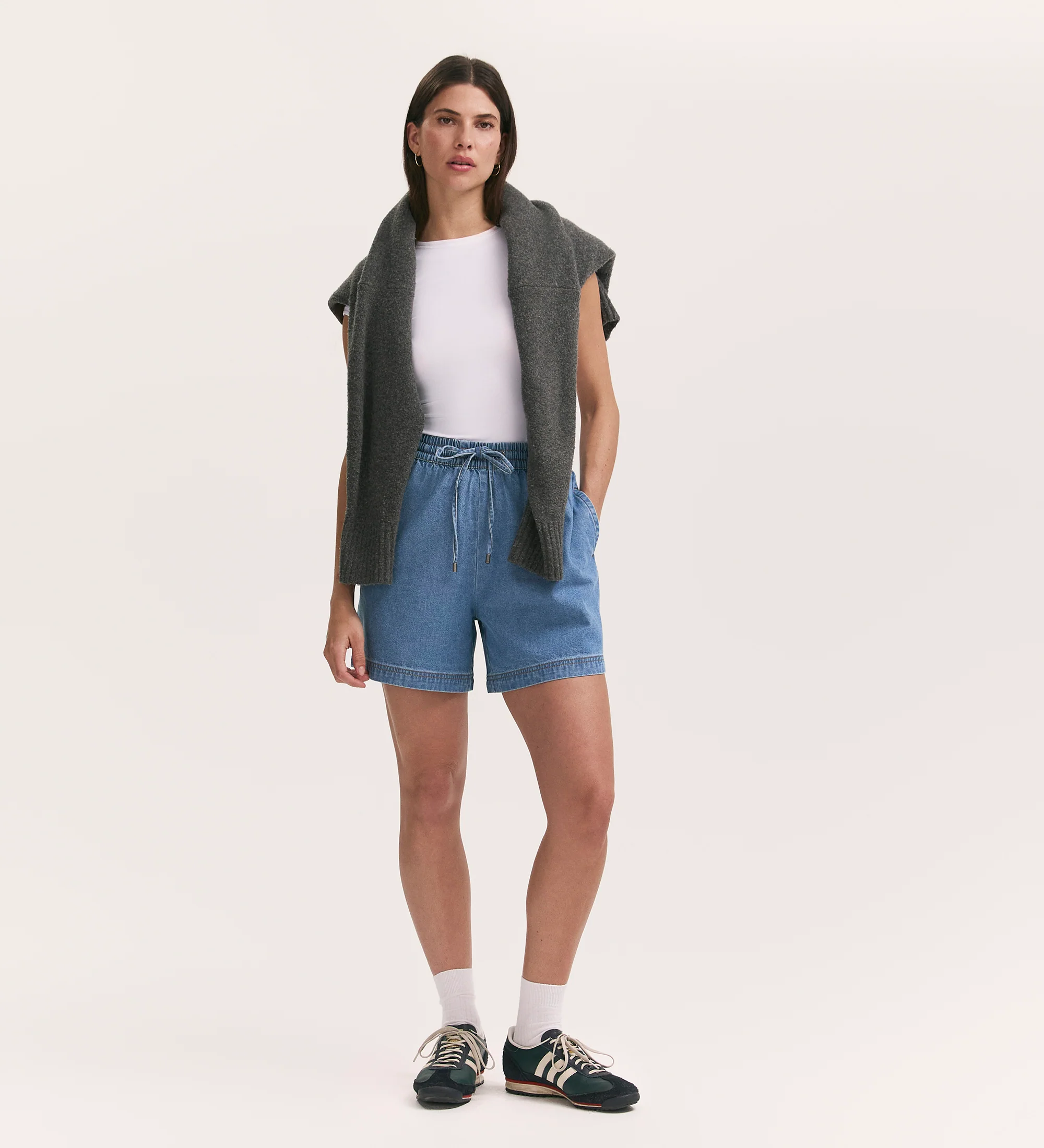 Britney Light Blue Denim Shorts