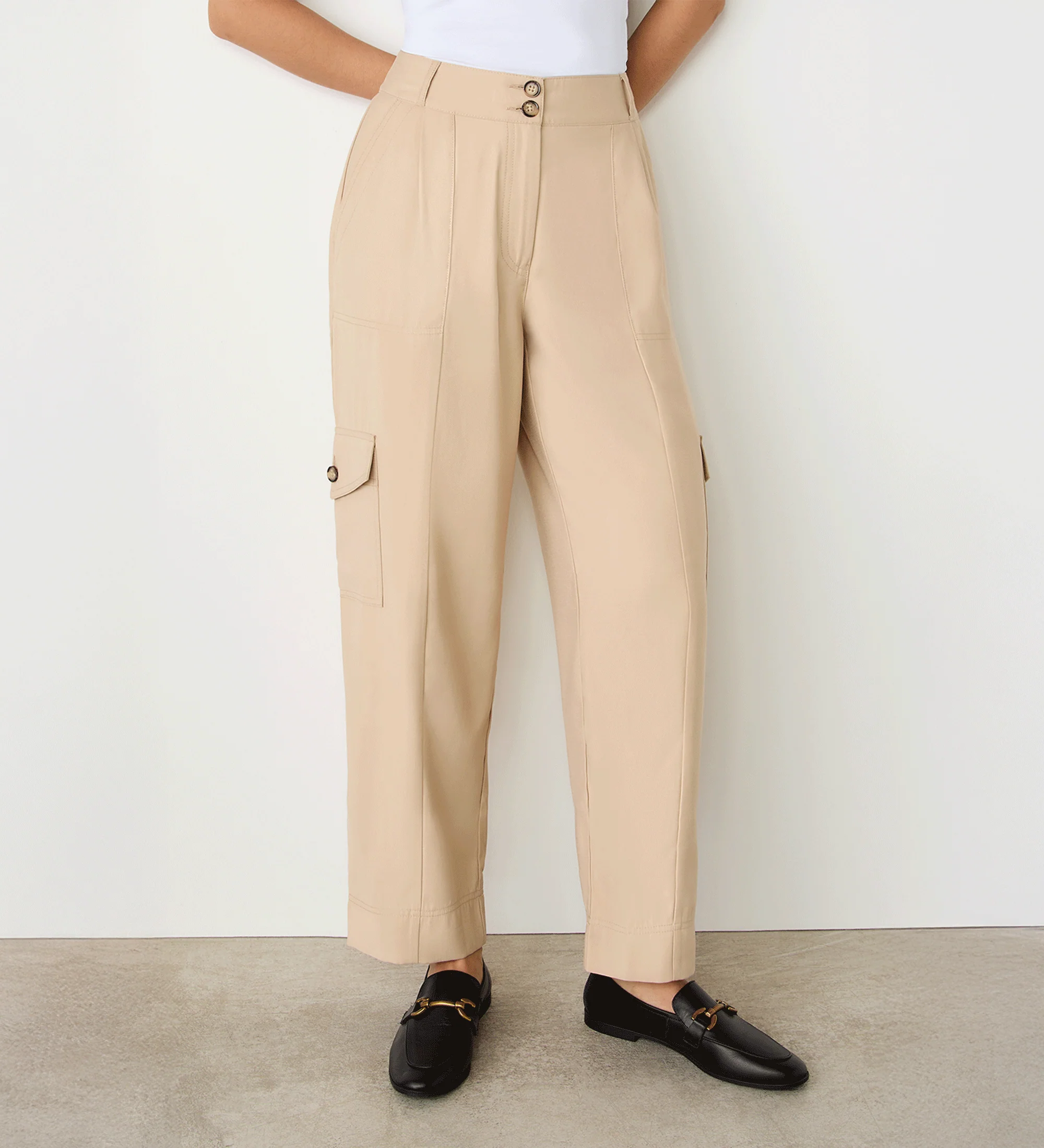 Sara Stone Cargo Trousers - Image 2