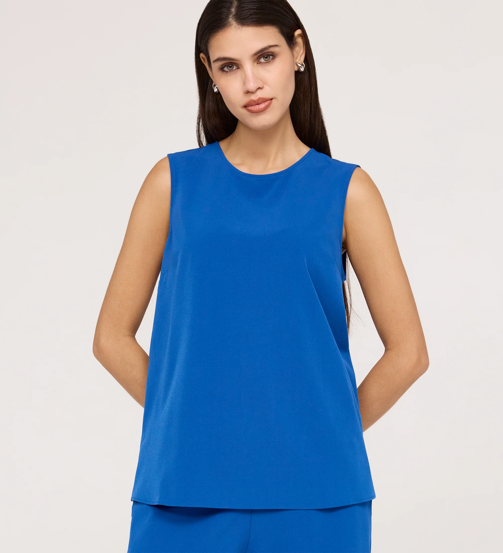 Vallie Cobalt Round Neck Vest